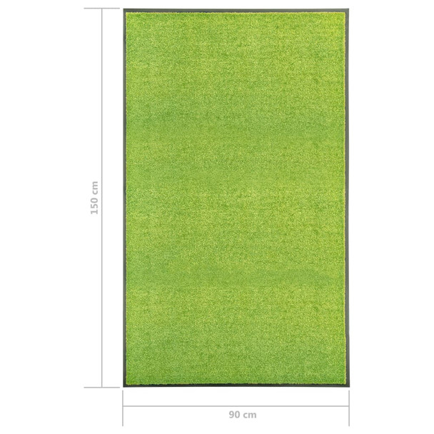 Otirač perivi zeleni 90 x 150 cm