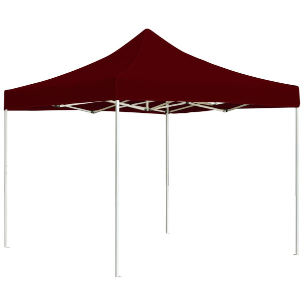 Profesionalni sklopivi šator za zabave aluminijski 2x2 m bordo