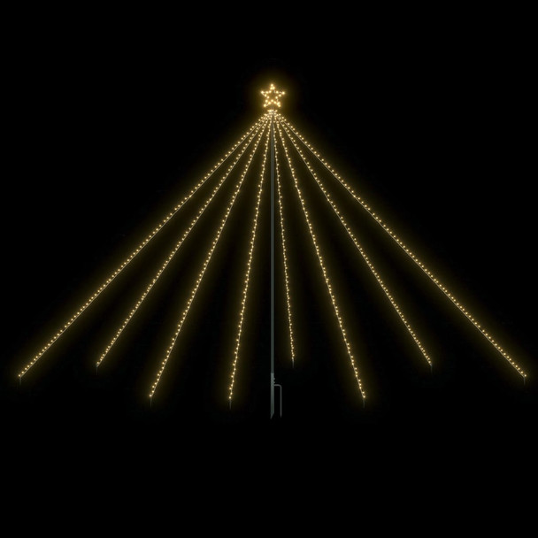 Božićno drvce s padajućim LED svjetlima 576 LED žarulja 3,6 m