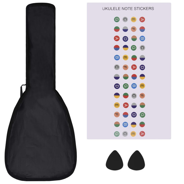 Set dječjeg ukulelea Soprano s torbom boja svijetlog drva 21 "