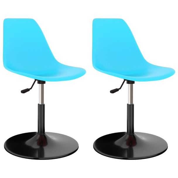 Okretne blagovaonske stolice 2 kom plave PP