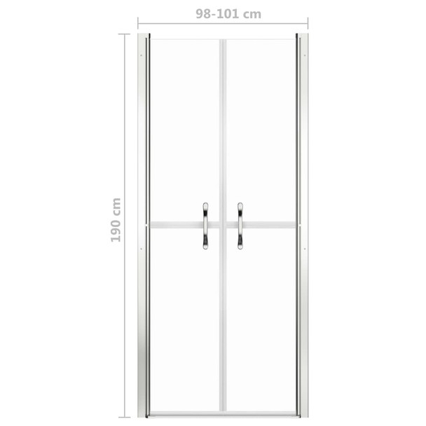 Vrata za tuš-kabinu prozirna ESG 101 x 190 cm