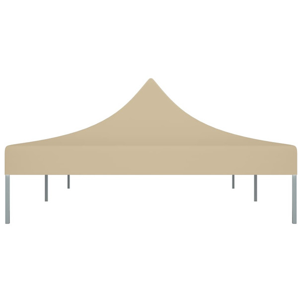 Krov za šator za zabave 6 x 3 m bež 270 g/m²
