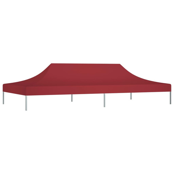 Krov za šator za zabave 6 x 3 m bordo 270 g/m²