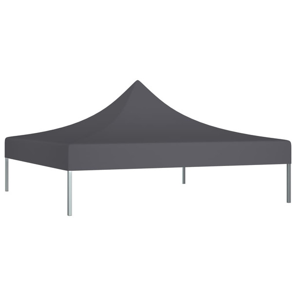 Krov za šator za zabave 2 x 2 m antracit 270 g/m²