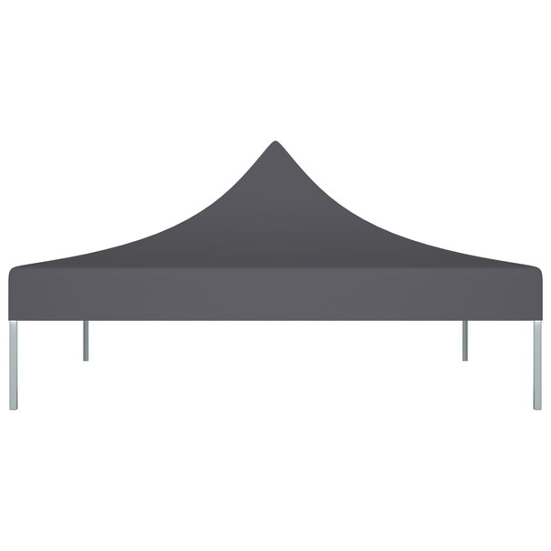 Krov za šator za zabave 2 x 2 m antracit 270 g/m²