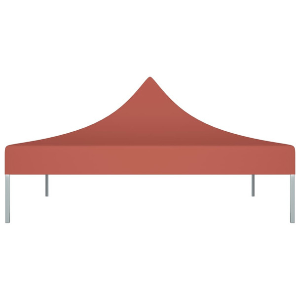 Krov za šator za zabave 2 x 2 m terakota 270 g/m²