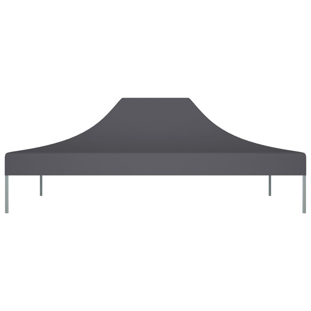 Krov za šator za zabave 4 x 3 m antracit 270 g/m²