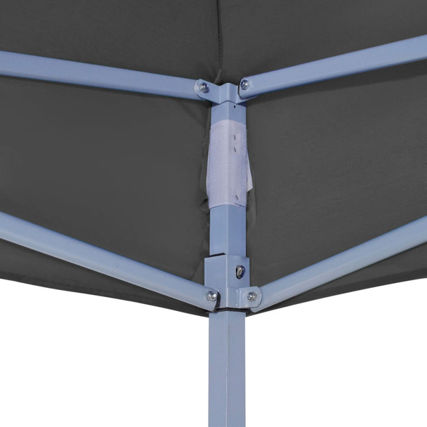 Krov za šator za zabave 4,5 x 3 m antracit 270 g/m²