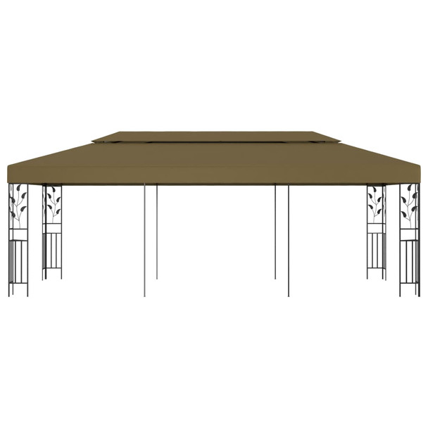 Sjenica 6 x 3 m smeđe-siva 180 g/m²