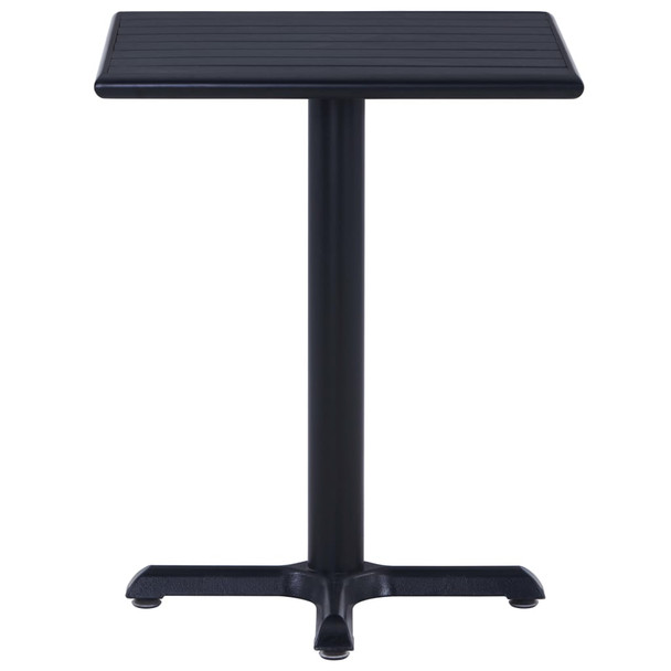 Vrtni stol crni 60 x 60 x 75 cm