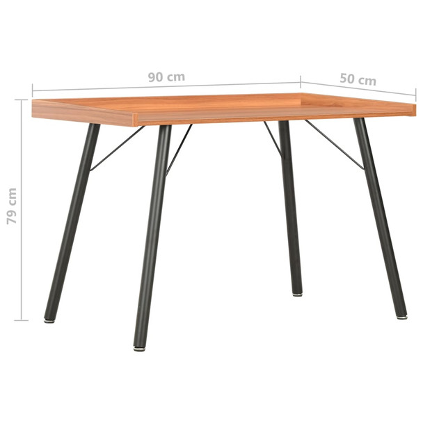 Radni stol smeđi 90 x 50 x 79 cm