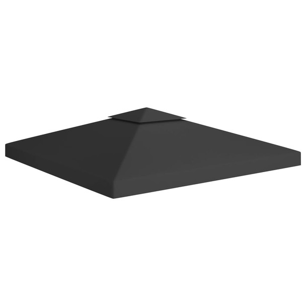 Pokrov za sjenicu s 2 razine 310 g/m² 3 x 3 m crni