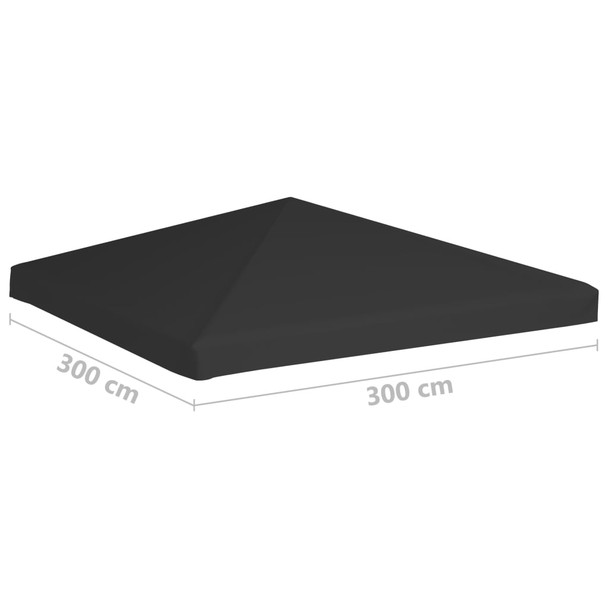 Pokrov za sjenicu 270 g/m² 3 x 3 m crni