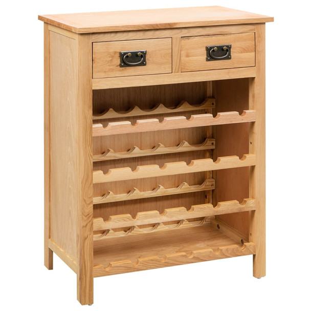 Ormarić za vino 72 x 32 x 90 cm od masivne hrastovine