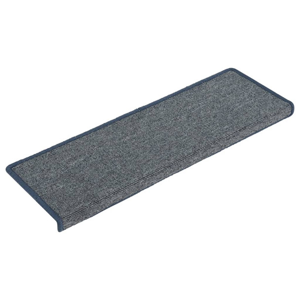 Tepisi za stepenice 15 kom 65 x 25 cm ljubičasto-plavi