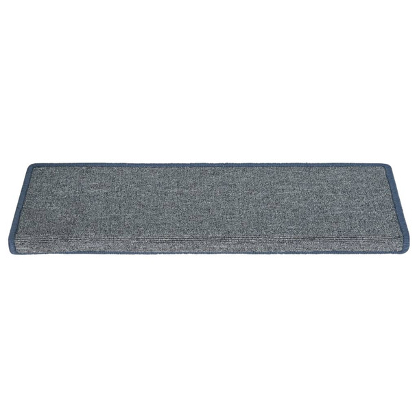 Tepisi za stepenice 15 kom 65 x 25 cm ljubičasto-plavi