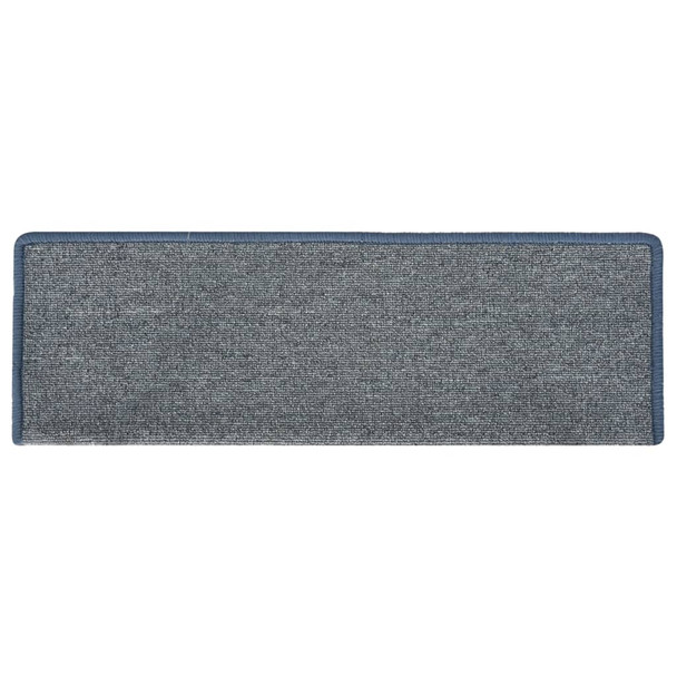 Tepisi za stepenice 15 kom 65 x 25 cm ljubičasto-plavi