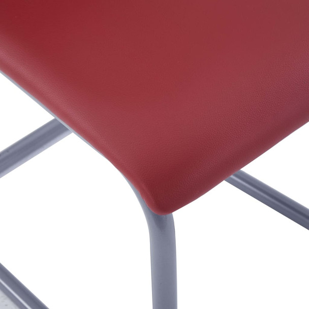 Konzolne blagovaonske stolice od umjetne koÃ…Â¾e 4 kom crvene