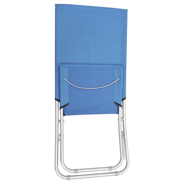 Sklopive stolice za plaÅ¾u od tkanine 2 kom plave