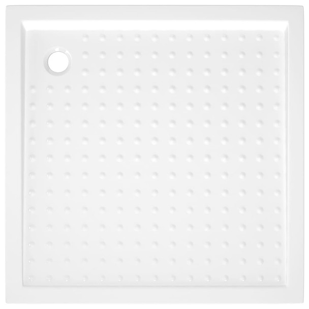 Podloga za tuširanje s točkicama bijela 90 x 90 x 4 cm ABS