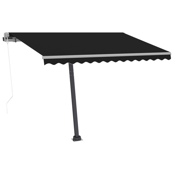 Automatska tenda sa senzorom za vjetar LED 350x250 cm antracit