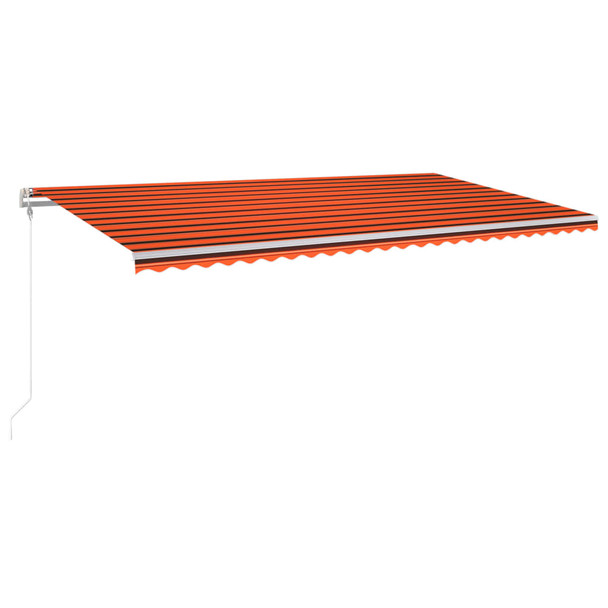 Automatska tenda sa senzorom LED 600 x 300 cm narančasto-smeđa
