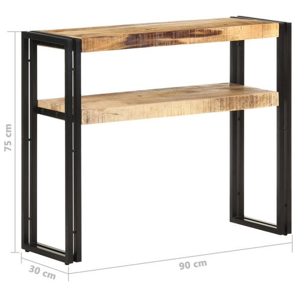 Konzolni stol 90 x 30 x 75 cm od grubog drva manga