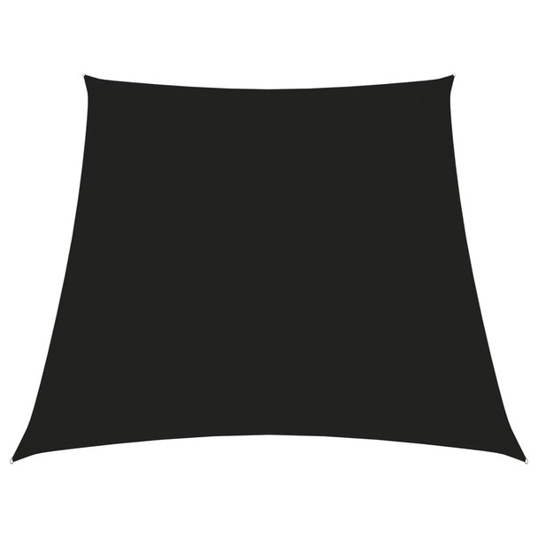 Jedro za zaštitu od sunca od tkanine trapezno 3/4 x 2 m crno