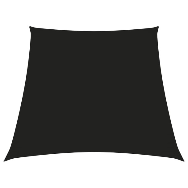 Jedro za zaštitu od sunca od tkanine trapezno 3/4 x 3 m crno