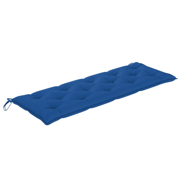 Klupa Batavia s plavim jastukom 150 cm od masivne tikovine