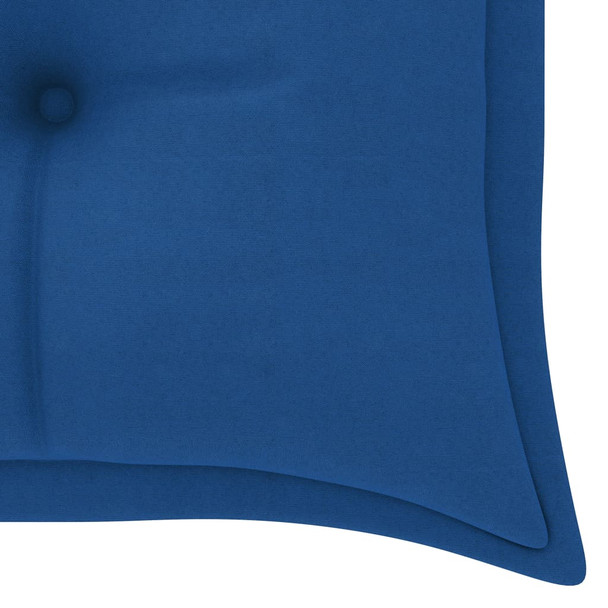 Klupa Batavia s plavim jastukom 150 cm od masivne tikovine