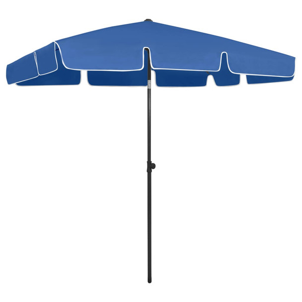 Suncobran za plažu azurno plavi 200 x 125 cm