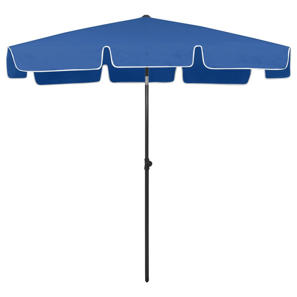 Suncobran za plažu azurno plavi 200 x 125 cm