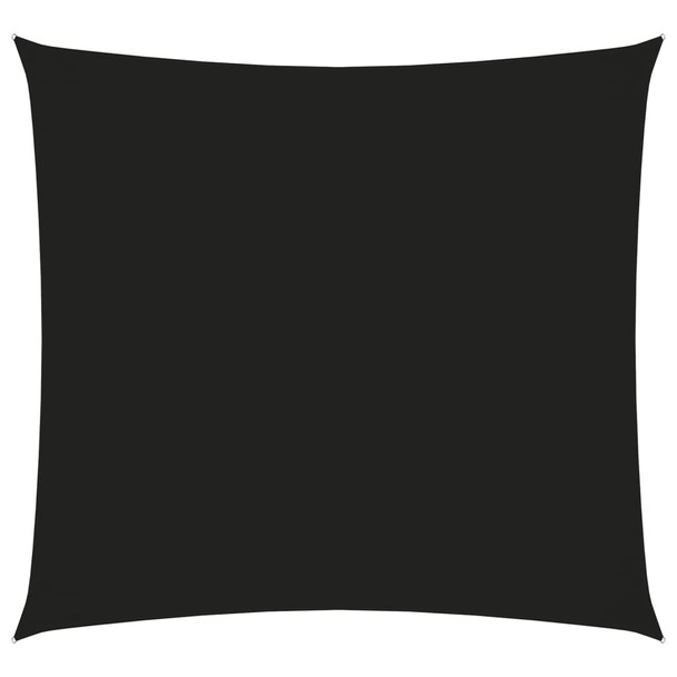 Jedro protiv sunca od tkanine Oxford četvrtasto 5 x 5 m crno