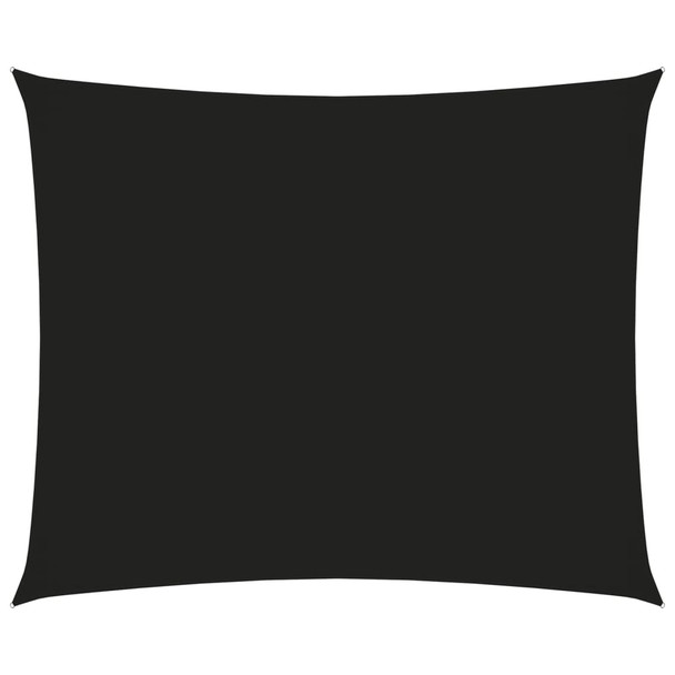 Jedro protiv sunca od tkanine Oxford pravokutno 3,5x4,5 m crno