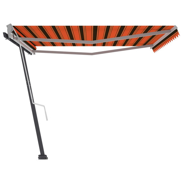 Samostojeća tenda na ručno uvlačenje 400x300cm narančasto-smeđa