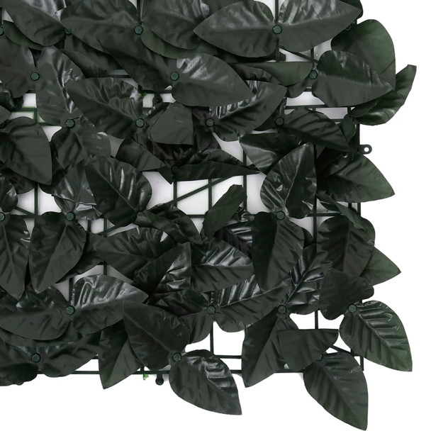 Balkonski zastor s tamnozelenim lišćem 600 x 100 cm