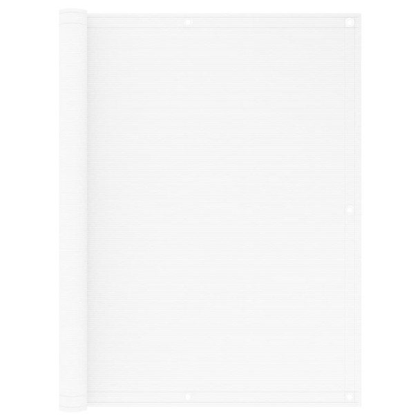 Balkonski zastor bijeli 120 x 400 cm HDPE