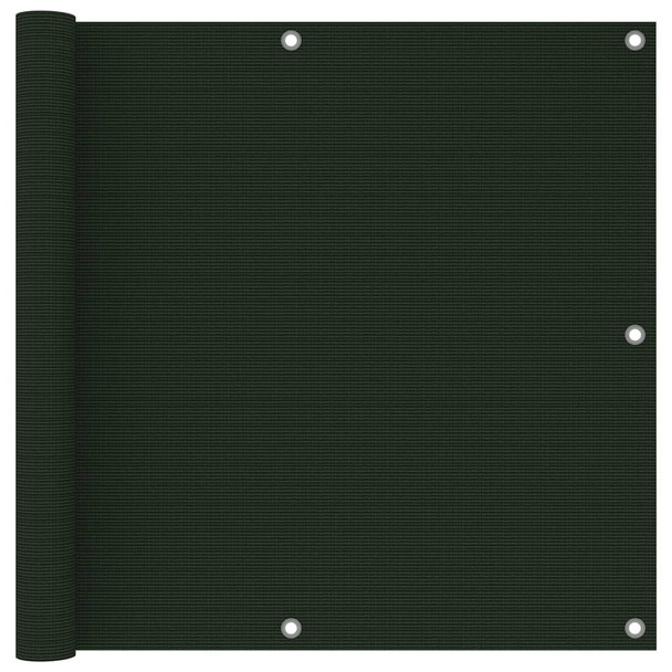 Balkonski zastor tamnozeleni 90 x 400 cm HDPE
