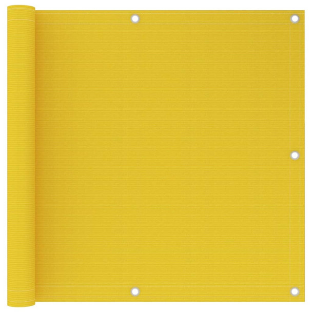 Balkonski zastor žuti 90 x 600 cm HDPE