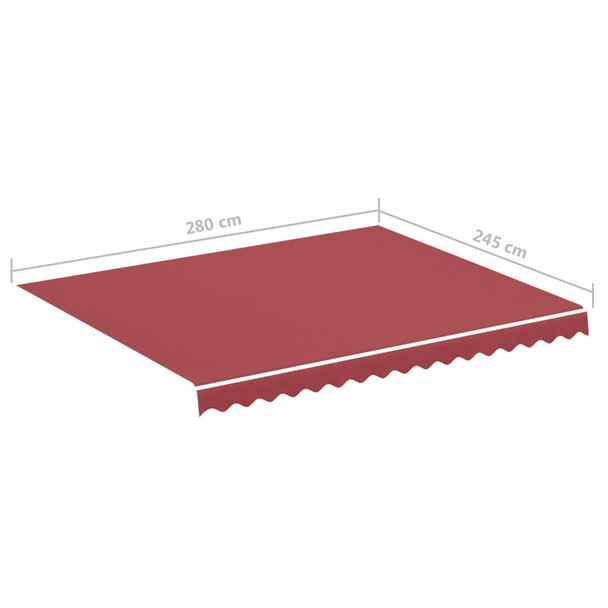 Zamjenska tkanina za tendu bordo 3 x 2,5 m