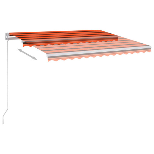 Samostojeća automatska tenda 300 x 250 cm narančasto-smeđa