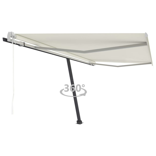 Samostojeća automatska tenda 450 x 300 cm krem