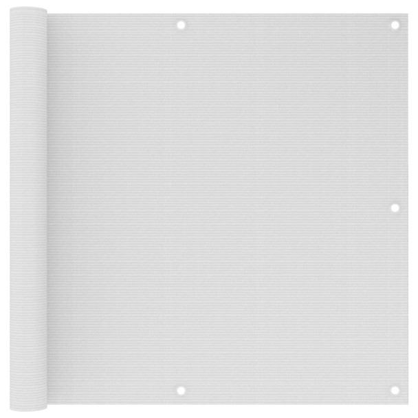 Balkonski zastor bijeli 90 x 300 cm HDPE