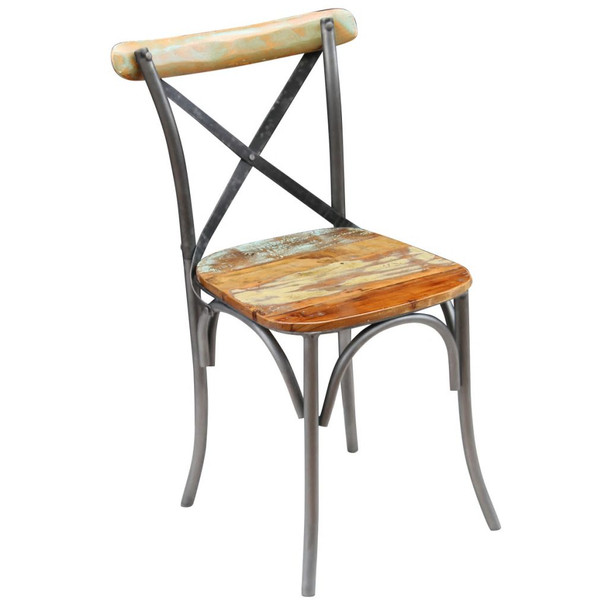 Blagovaonske stolice od obnovljenog drva 4 kom