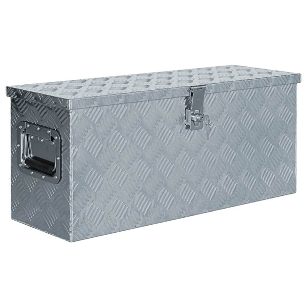 Aluminijska kutija 76,5 x 26,5 x 33 cm srebrna
