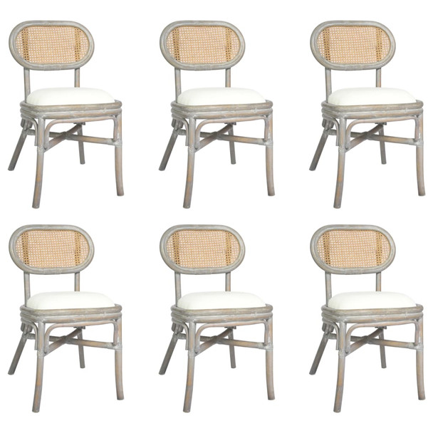 Blagovaonske stolice 6 kom sive od platna