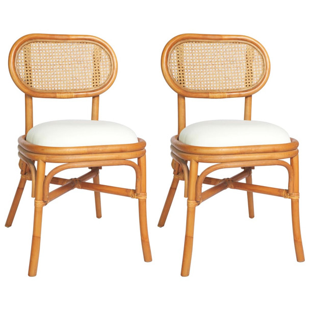 Blagovaonske stolice od platna 2 kom svjetlosmeđe