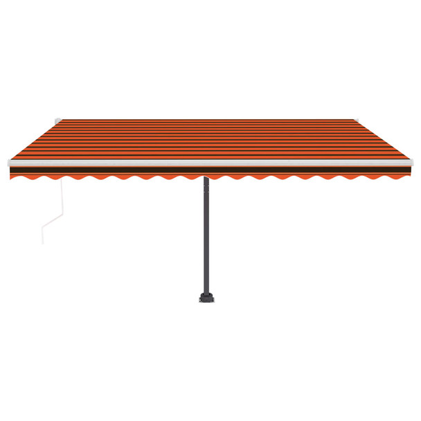 Samostojeća automatska tenda 400 x 300 cm narančasto-smeđa